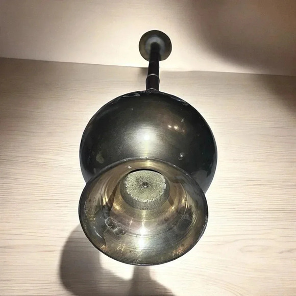 Vintage Middle Eastern Islamic Persian Brass Rosewater Dispenser Perfume Bottle - Picture 3 of 4